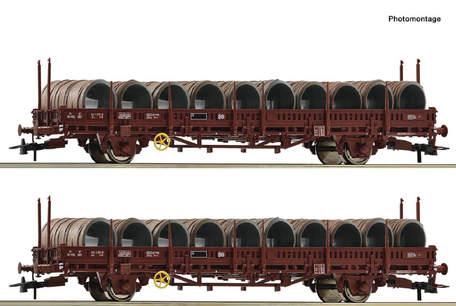 Roco 6600119 Schwenkrungenwagen-SetSNCF DC