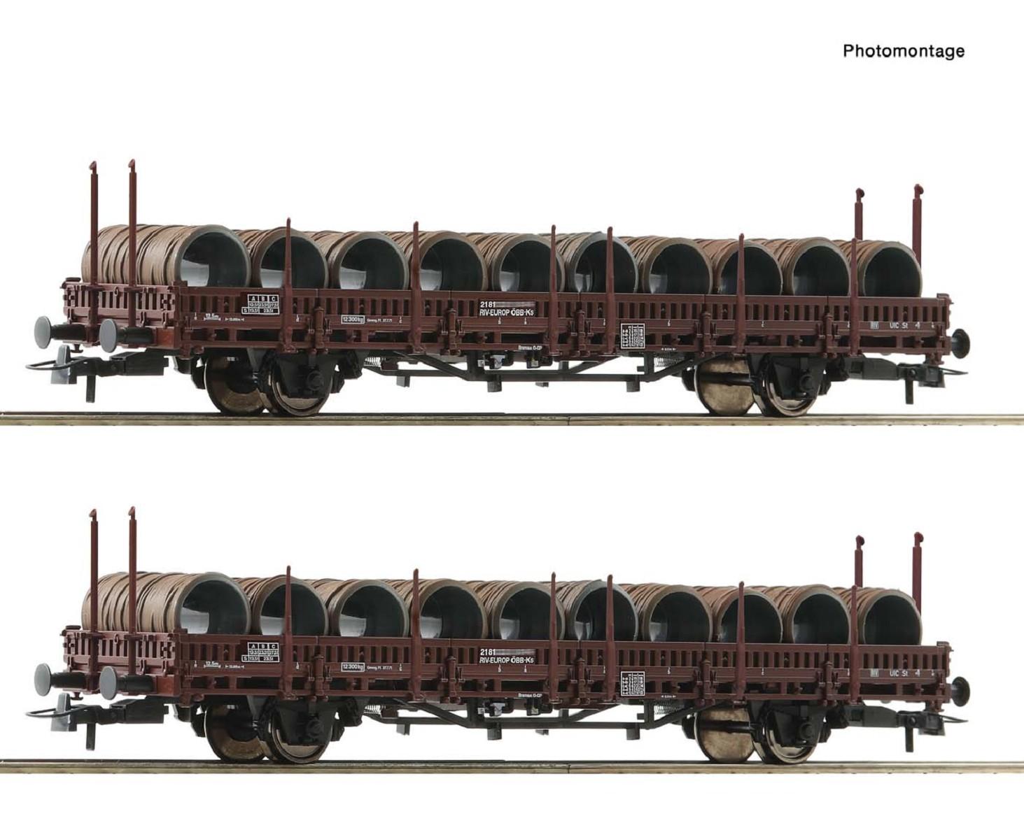 Roco 6600120 Schwenkrungenwagen-Set ÖBB DC