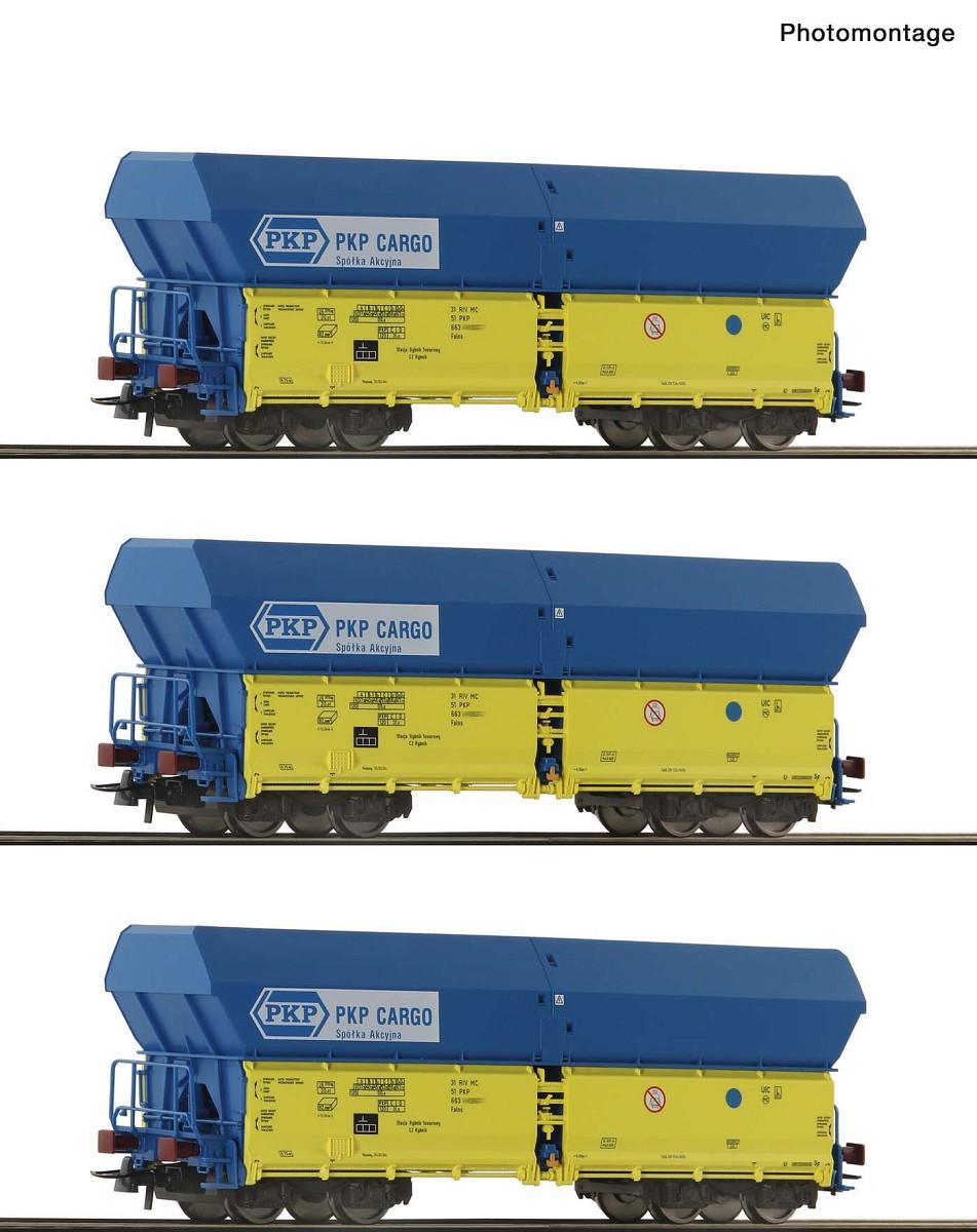 Roco 6600136 Selbstentladewagen-Set PKP DC