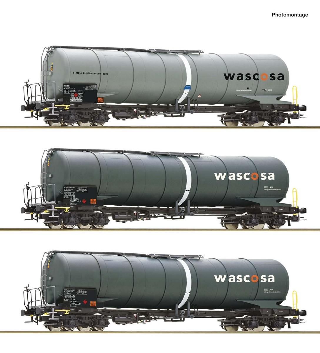 Roco 6600143 Kesselwagen-Set, Wascosa DC