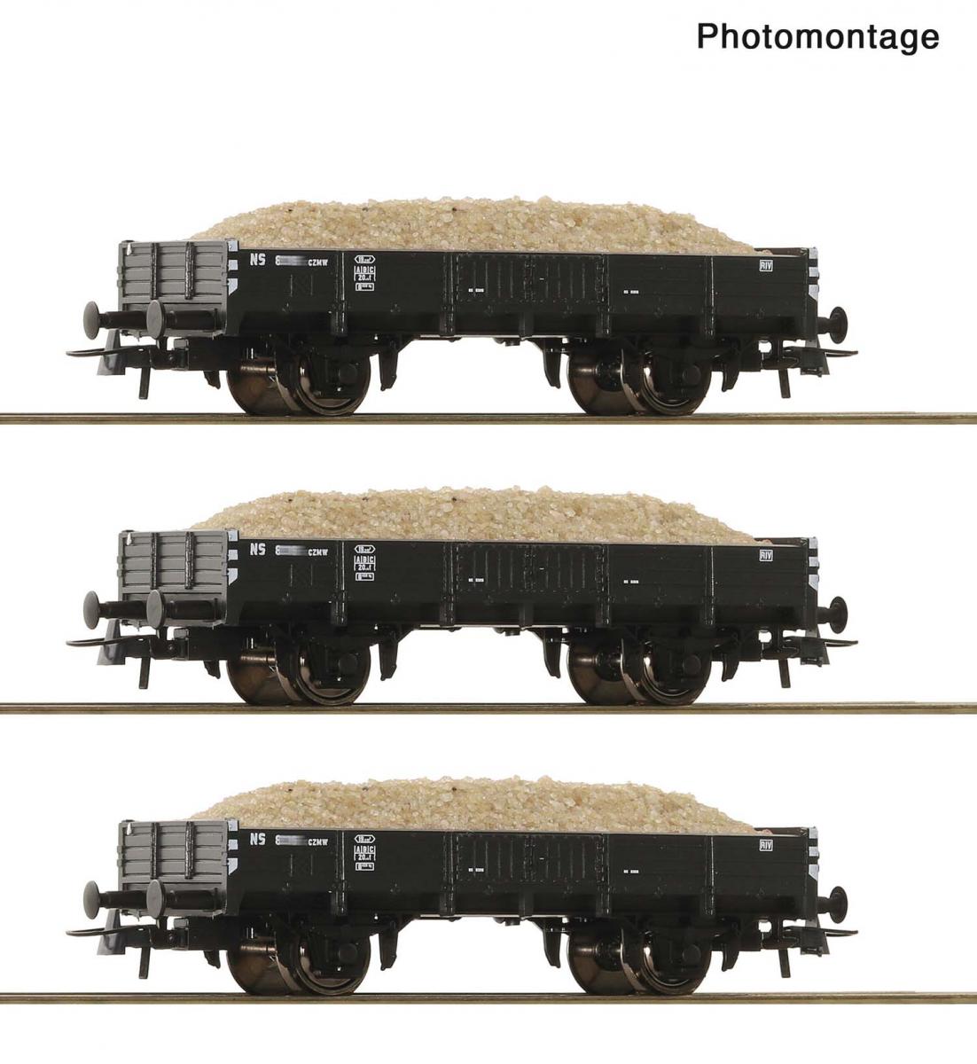 Roco 6600259 3er Set Sandwagen NS
