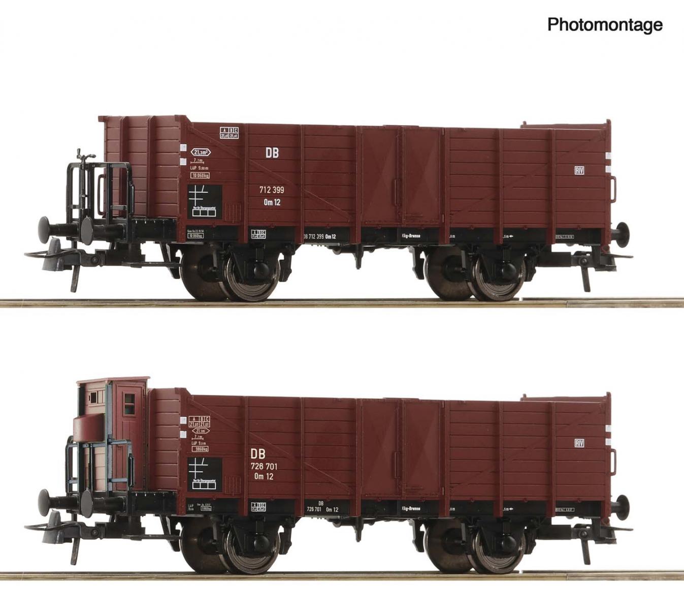 Roco 6600267 2er Set Güterwagen Omm 12 DB