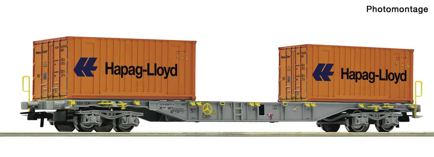 Roco 6600304 Containertragwagen Sgns PKP + Container