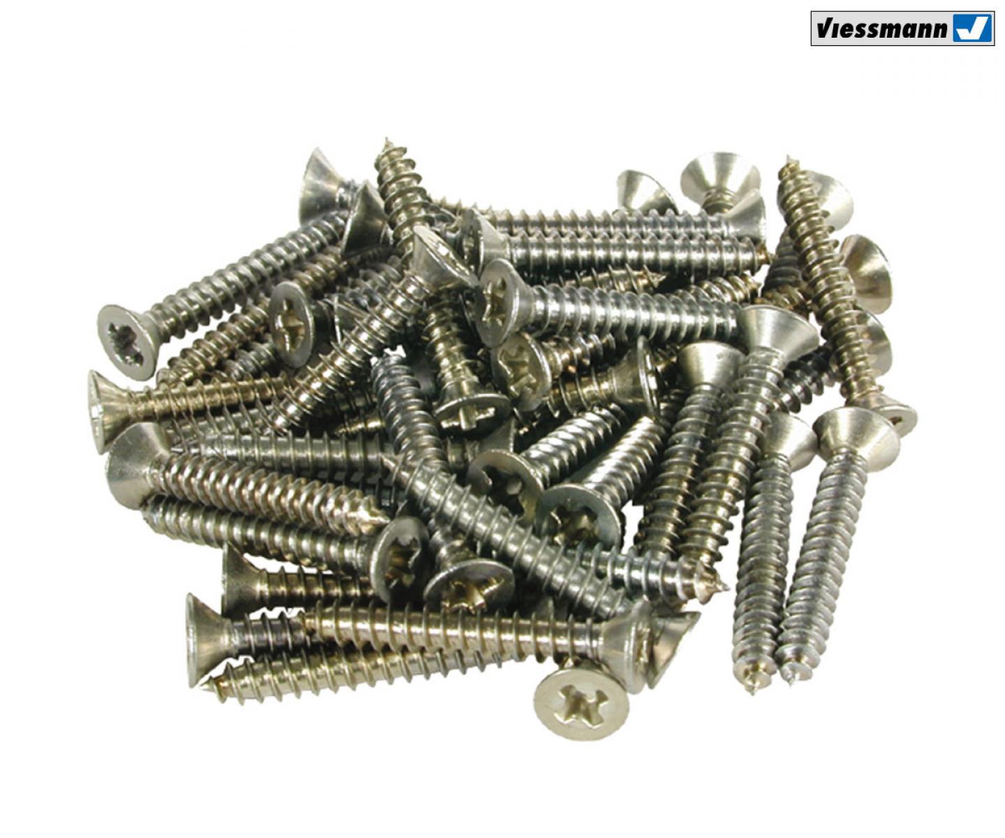 Viessmann 4178 H0 Kreuzschlitzschr. 50 Stück