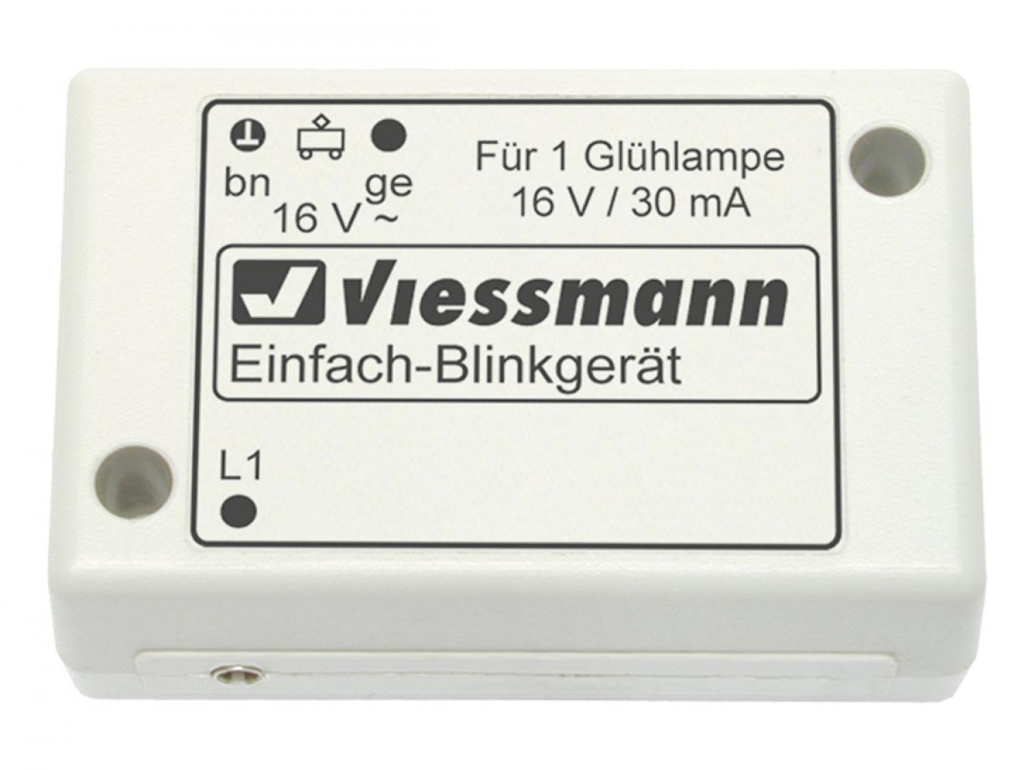 Viessmann 5035 N Einfach-Blinkgeraet, blau