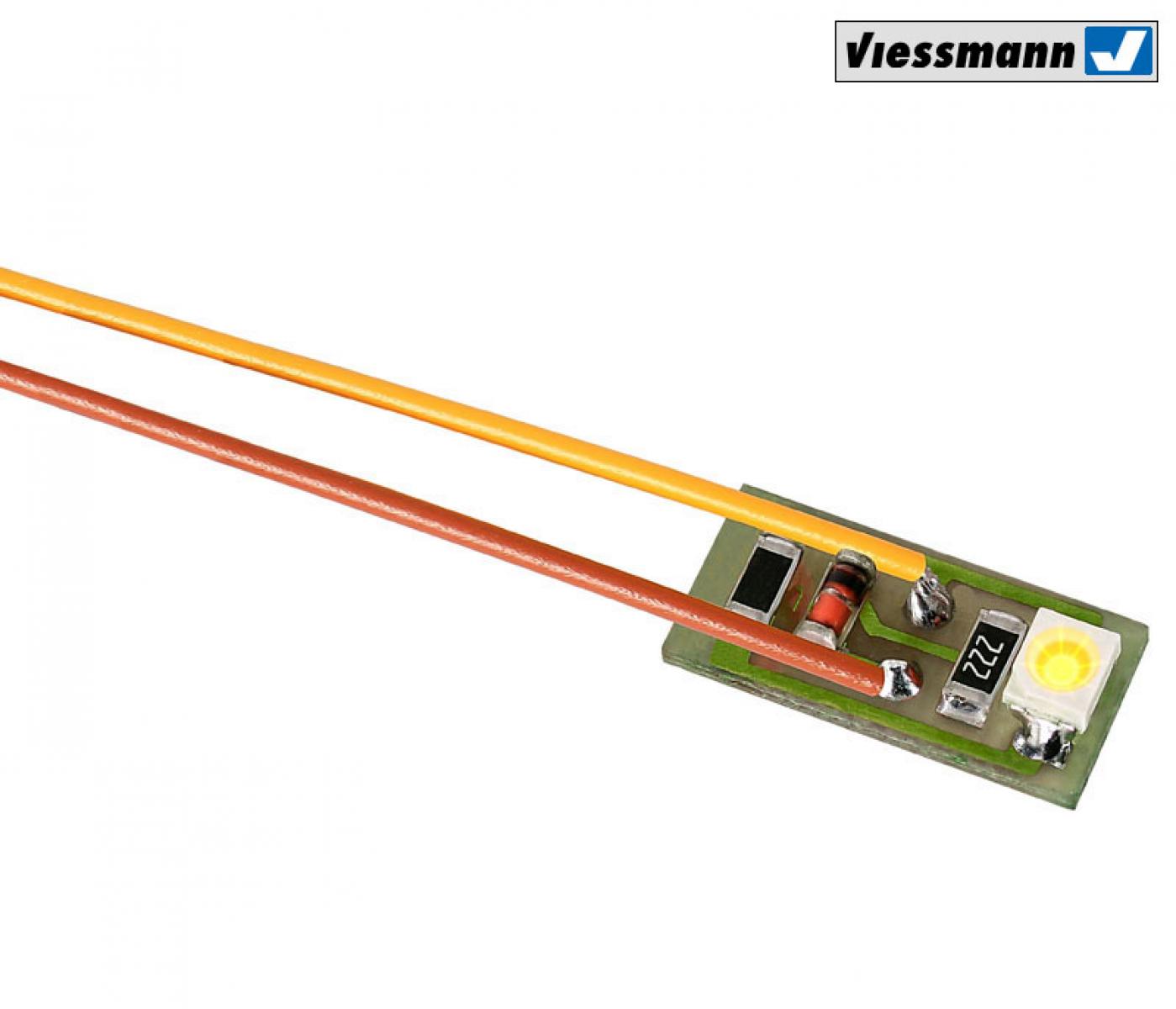 Viessmann 6007 Hausbel. mit 1 LED,gelb 10x