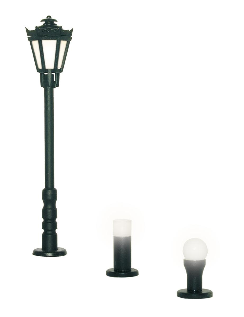 Viessmann 6160 H0 Gartenleuchten-Set,schwarz