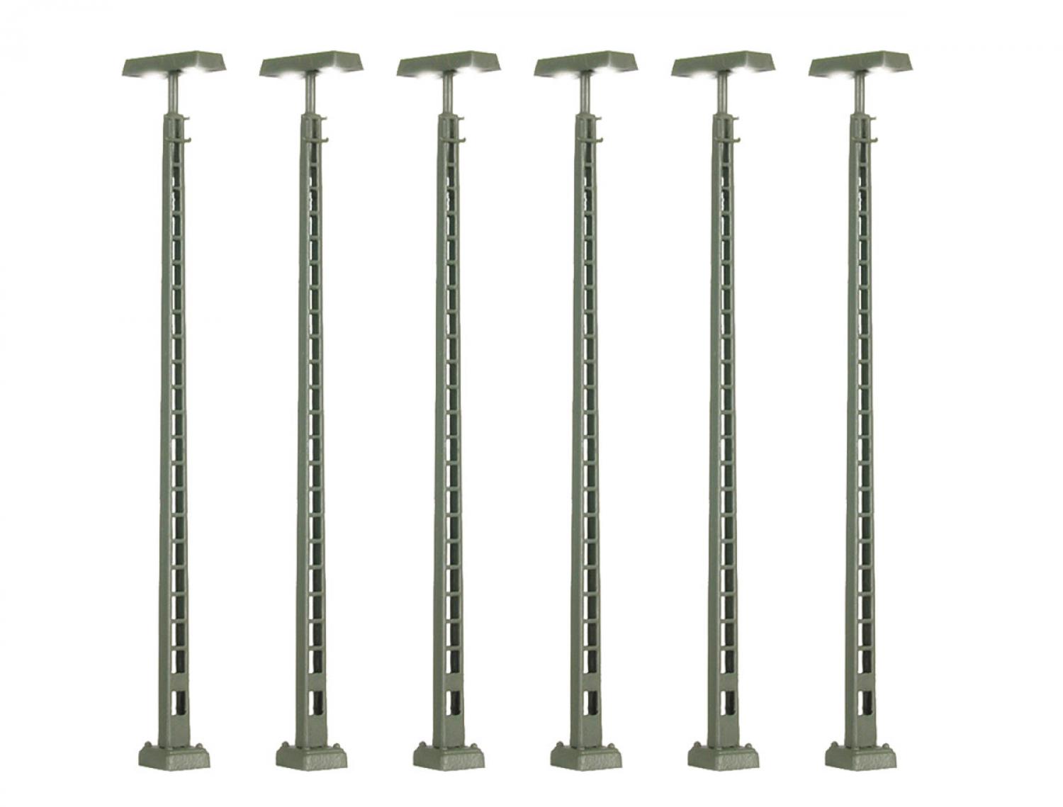 Viessmann 64636 N Gittermastleuchte, LED warmweiß 5+1