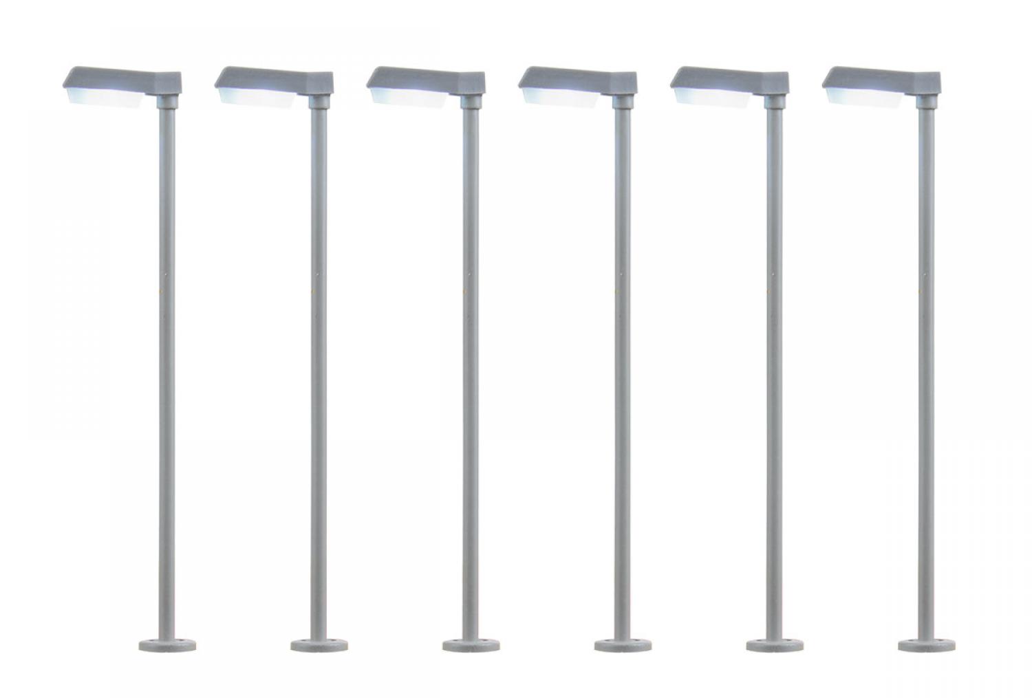 Viessmann 64976 N Straßenl. m. LED weiß 5+1