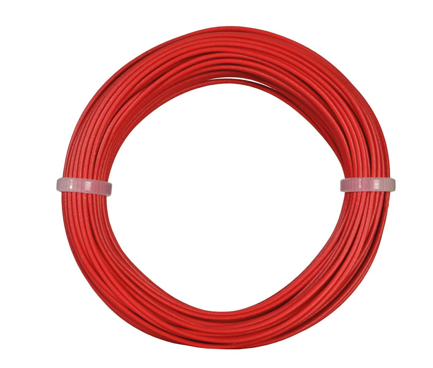 Viessmann 6863 Kabelring, 0,14 mm², rot, 10m