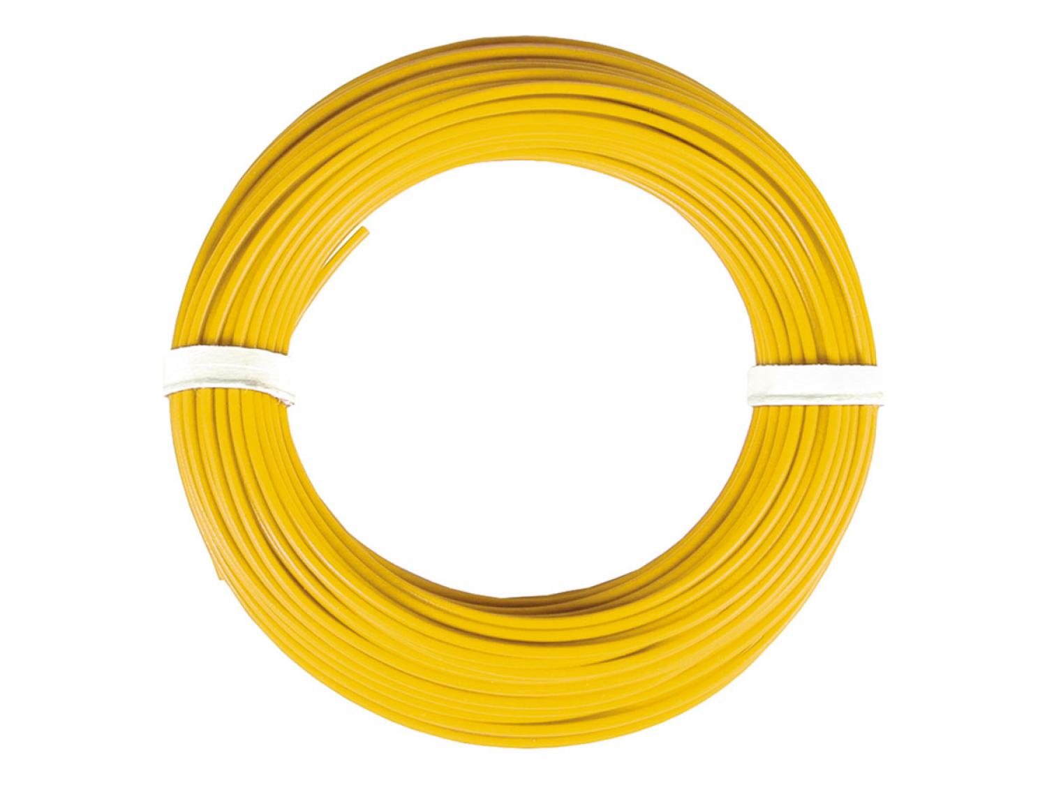 Viessmann 6864 Kabelring, 0,14 mm², gelb,10m