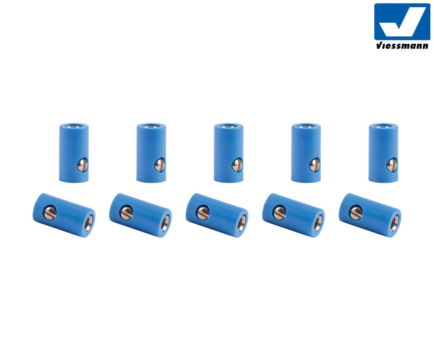 Viessmann 6883 Muffen blau, 10x
