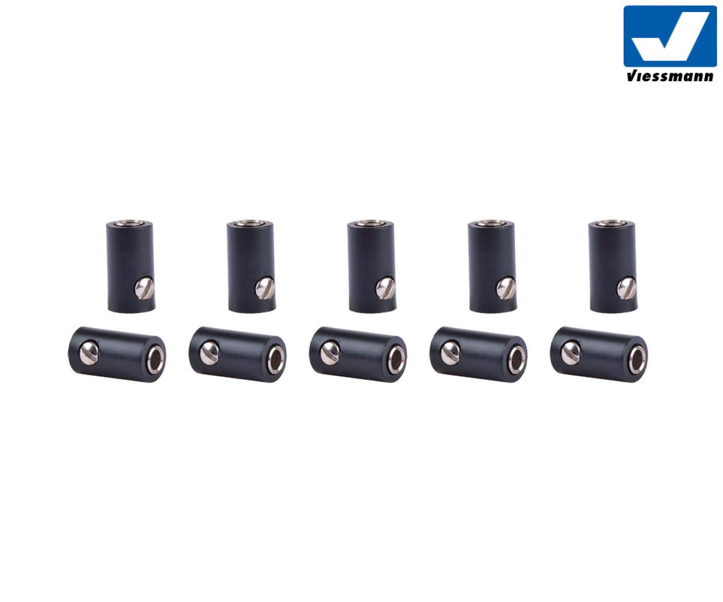Viessmann 6886 Muffen schwarz, 10x
