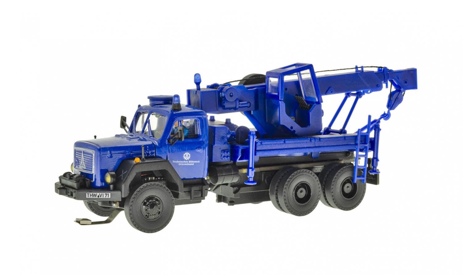 Viessmann 8071 H0 THW Magirus Deutz Bergekran