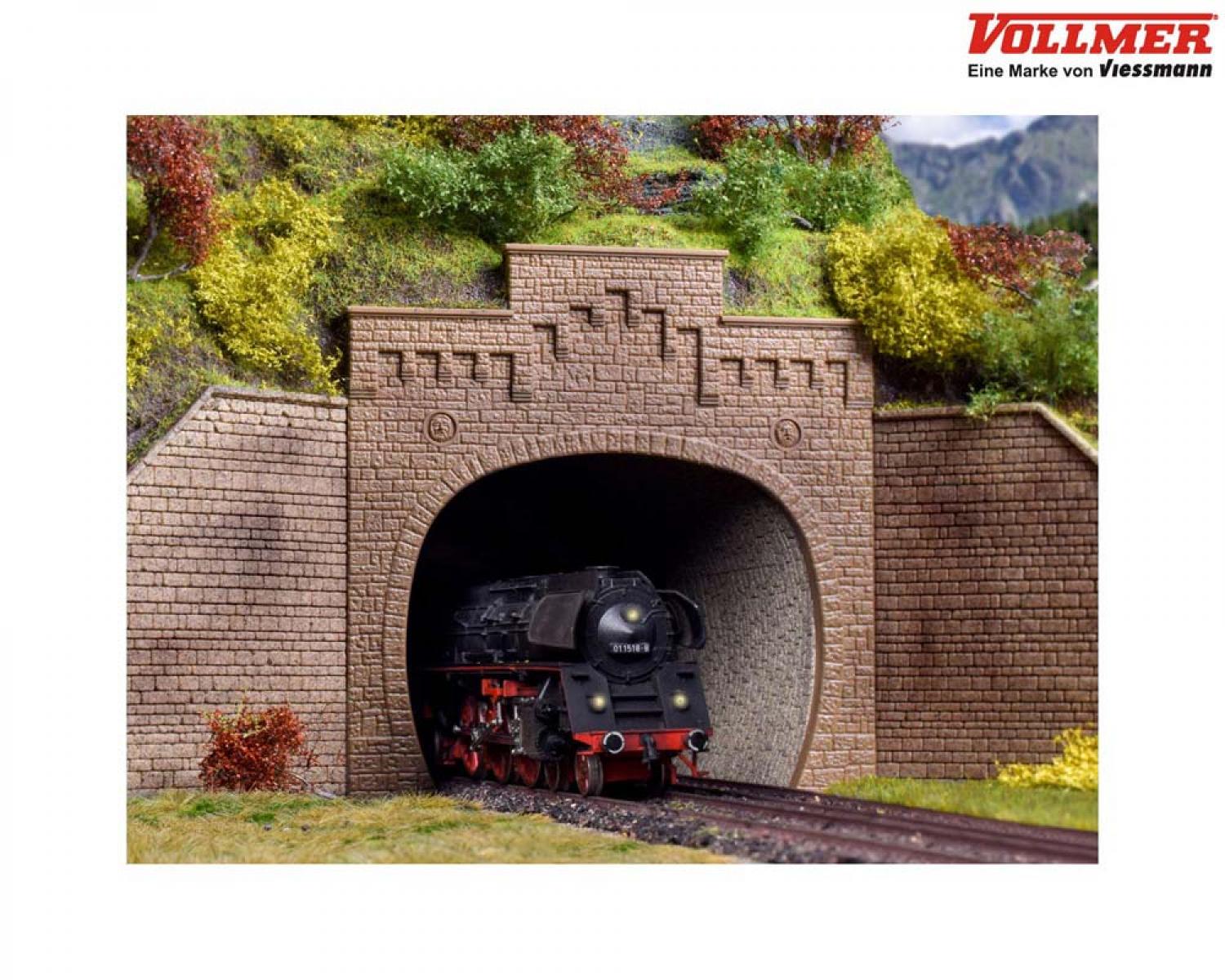Vollmer 42503 H0 Tunnelportal, 2-gleisig, 2x