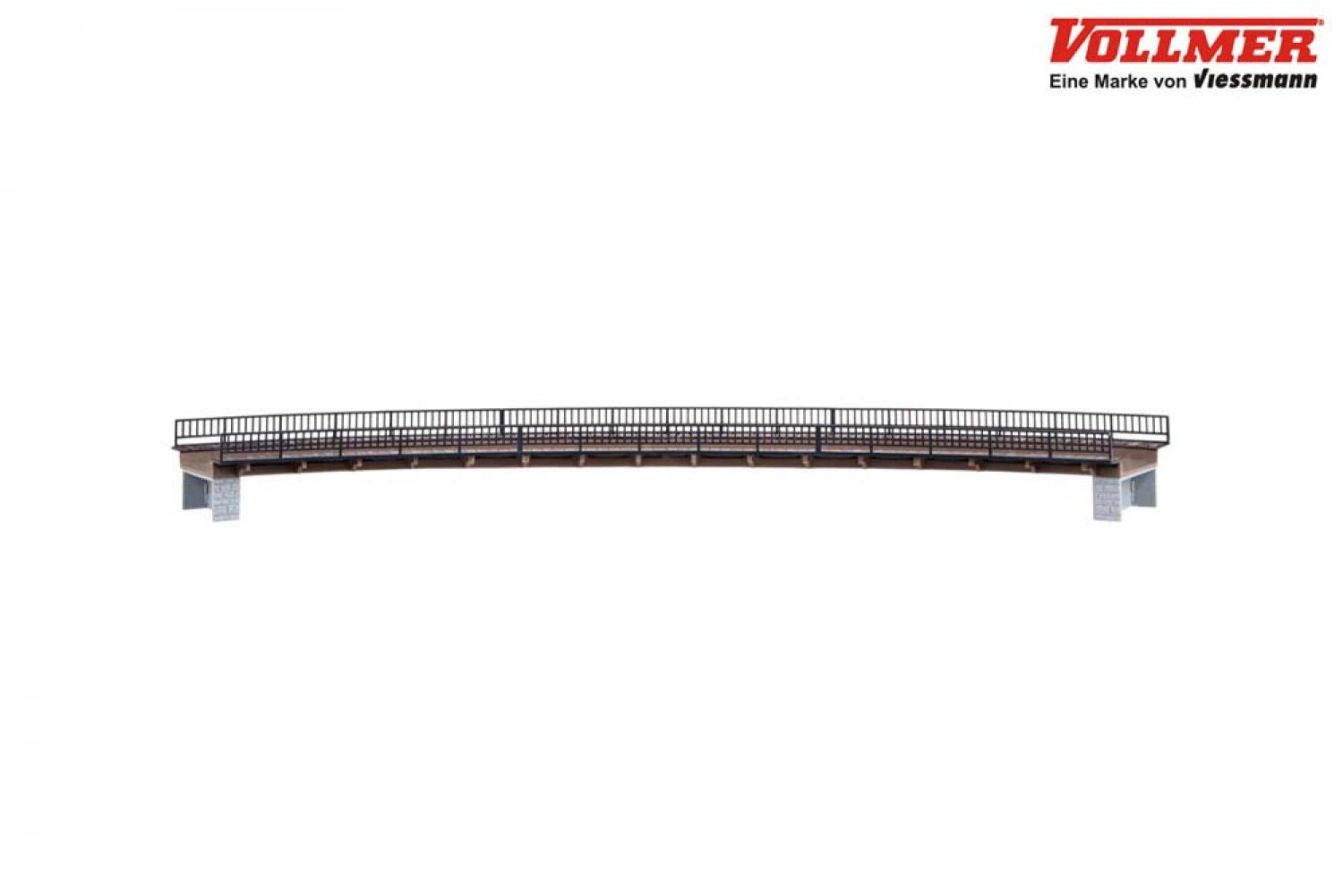 Vollmer 42547 H0 Trogbrücke, gebogen