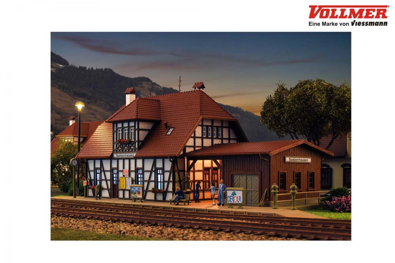 Vollmer 43501 H0 Bahnhof Spatzenhausen