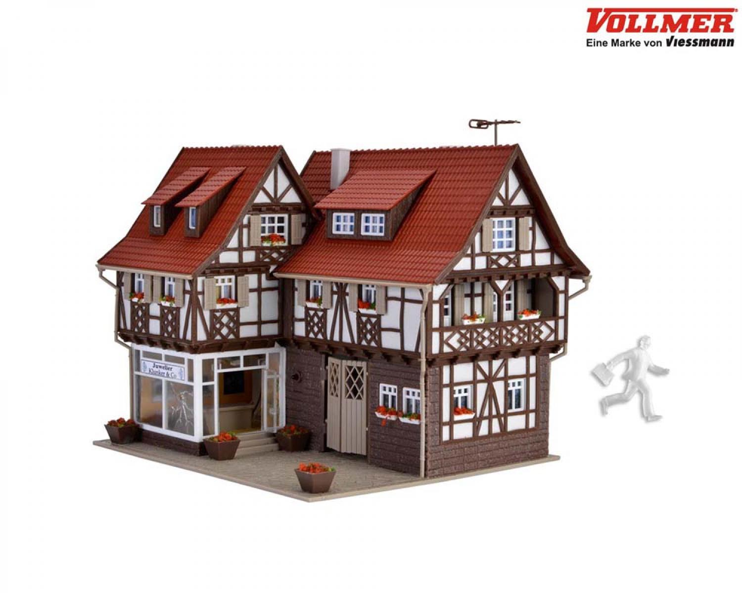 Vollmer 43600 H0 Juweliergeschäft (Überfall/LED)