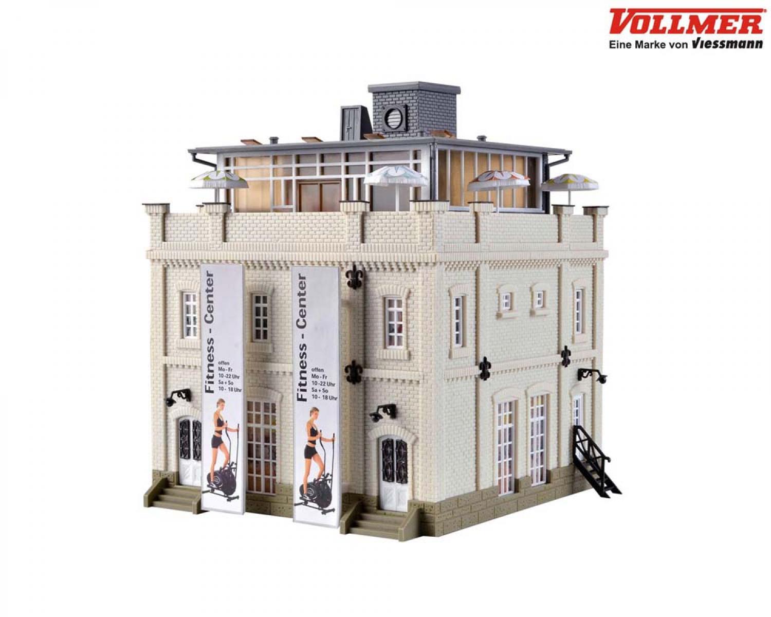 Vollmer 43608 H0 Fitness-Center mit D-Terrasse