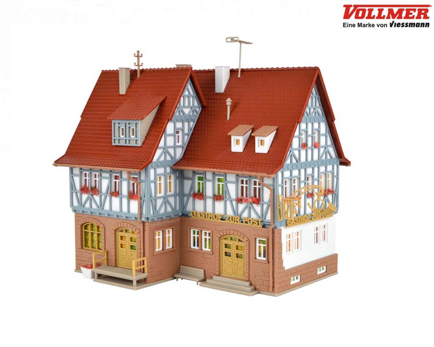 Vollmer 43637 H0 Gasthof zur Post (LED)