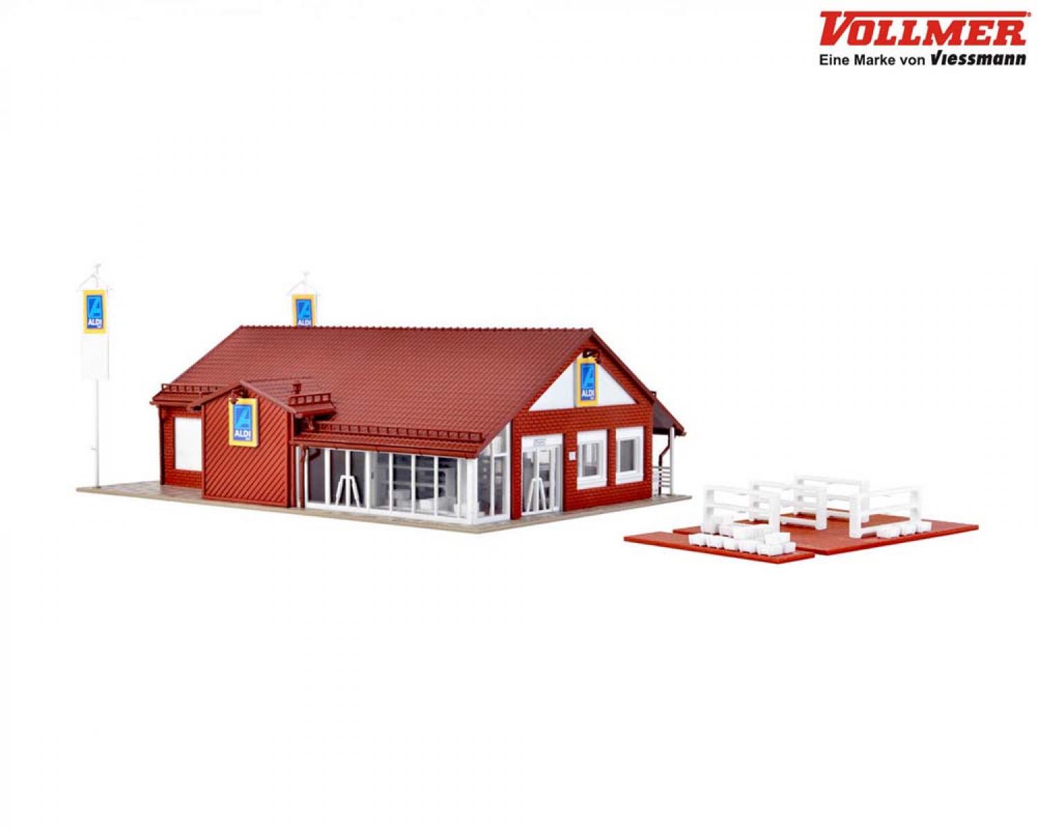 Vollmer 43658 H0 Supermarkt ALDI-Süd