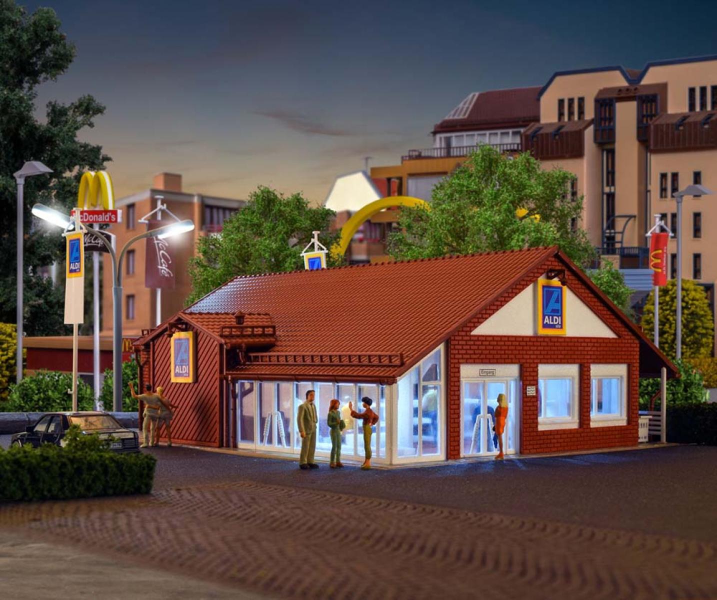 Vollmer 43658 H0 Supermarkt ALDI-Süd