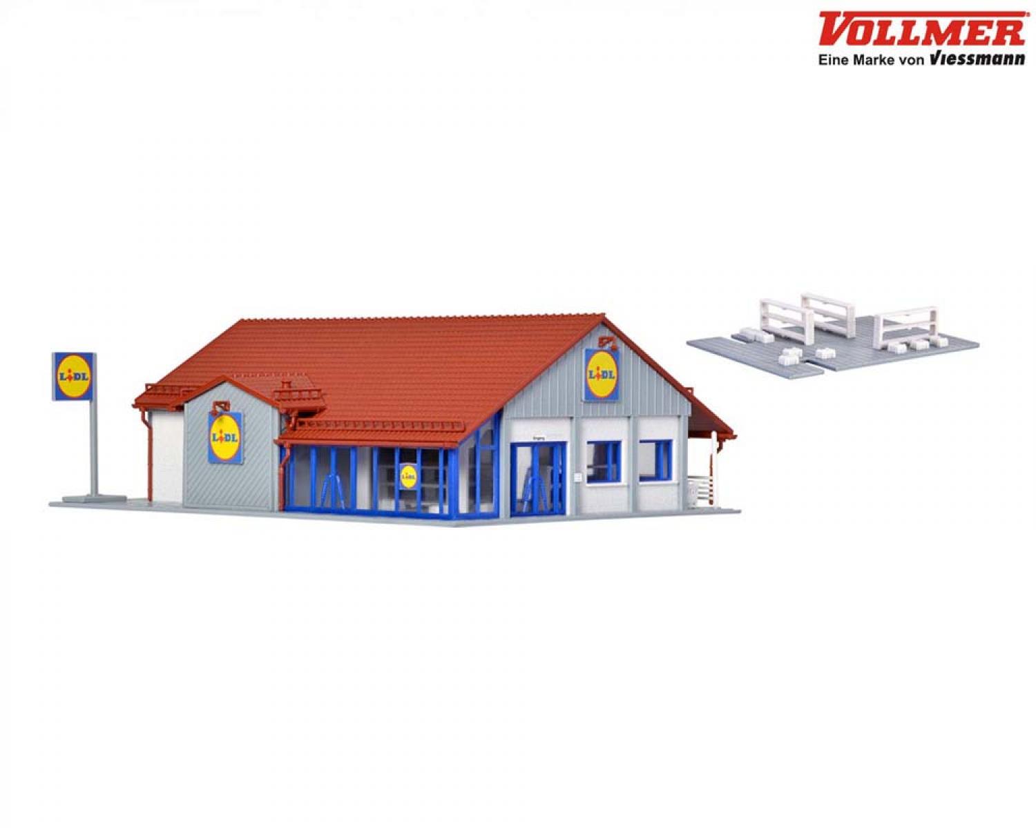 Vollmer 43662 H0 Supermarkt LIDL