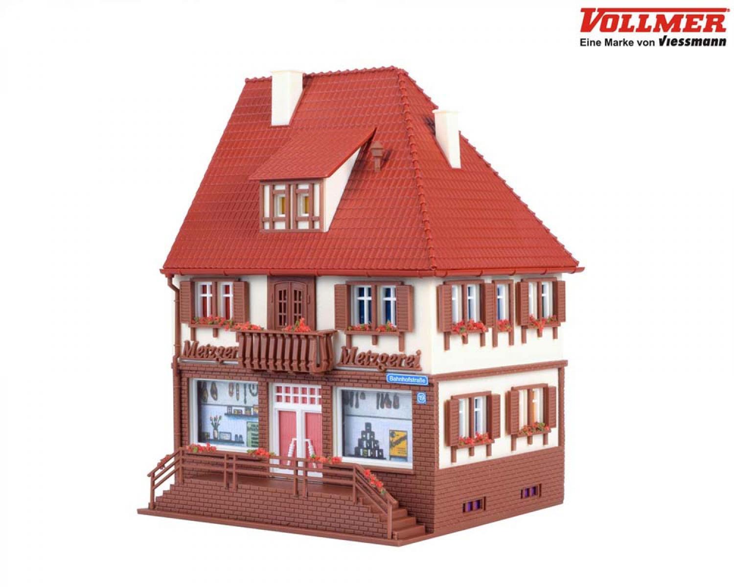 Vollmer 43674 H0 Metzgerei Bahnhofstr. 19