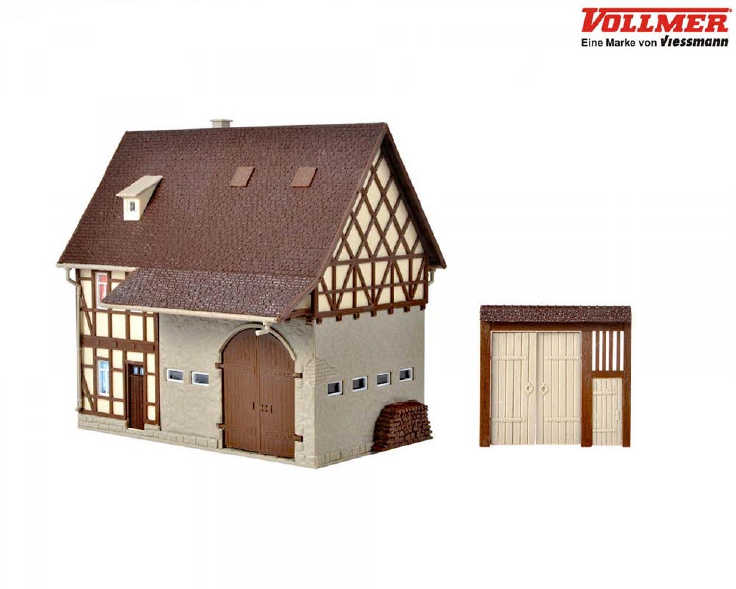 Vollmer 43731 H0 Bauernhaus mit Scheune