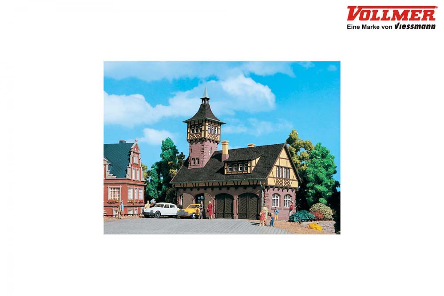 Vollmer 43756 H0 Gerätehalle mit Turm