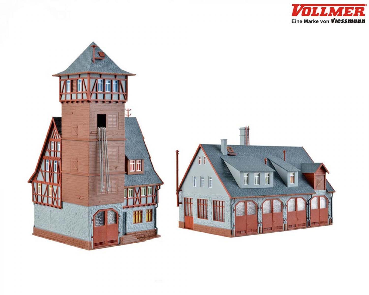 Vollmer 43767 H0 Feuerwehrstützpunkt