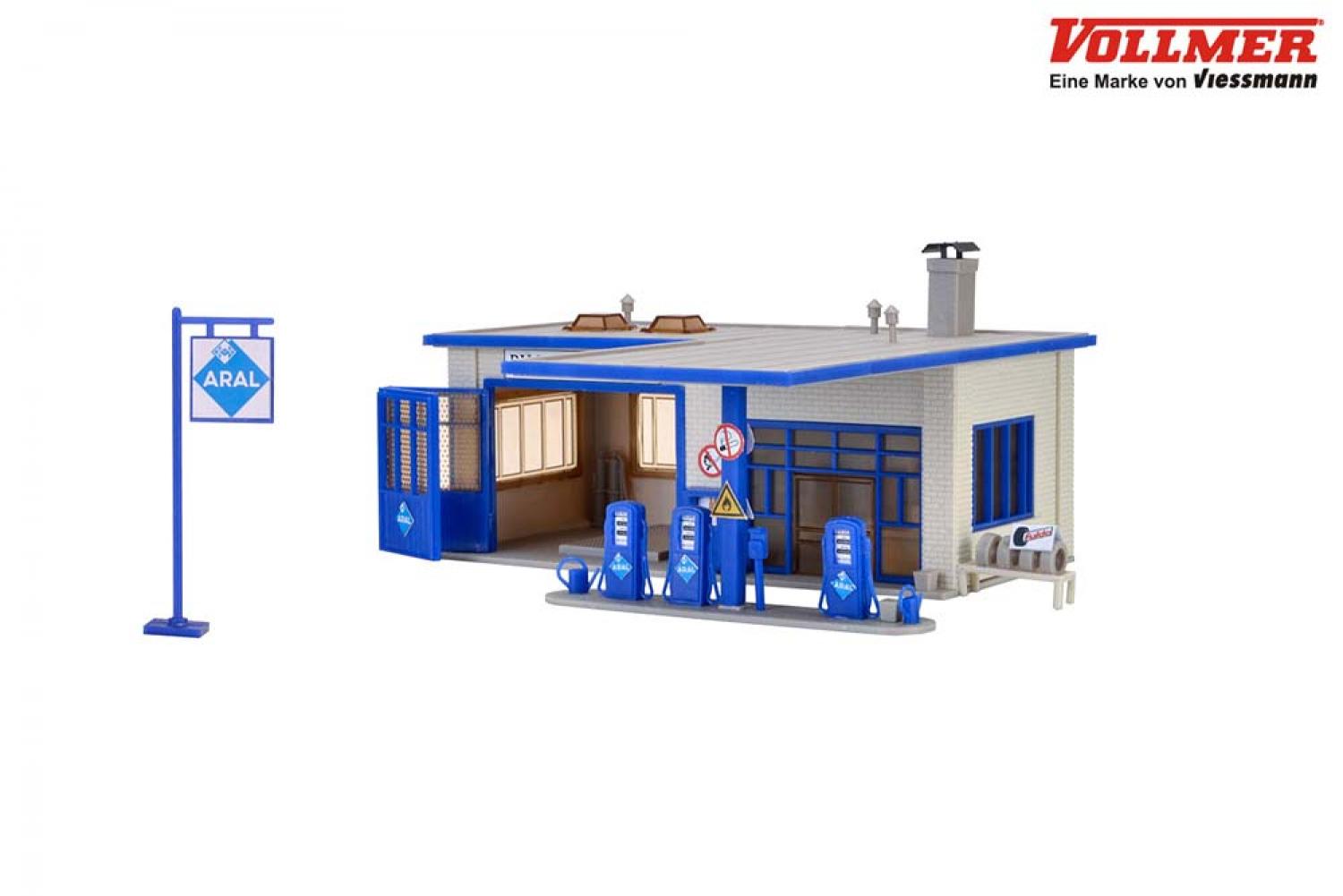 Vollmer 45156 H0 Aral-Tankstelle