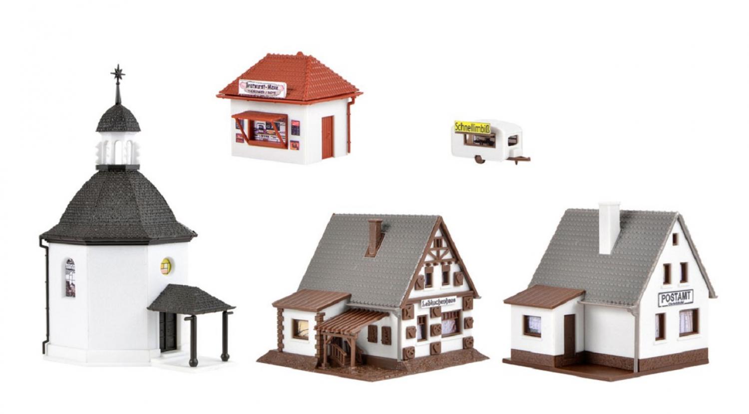 Vollmer 47613 N Weihnachtsdorf mit Beleucht