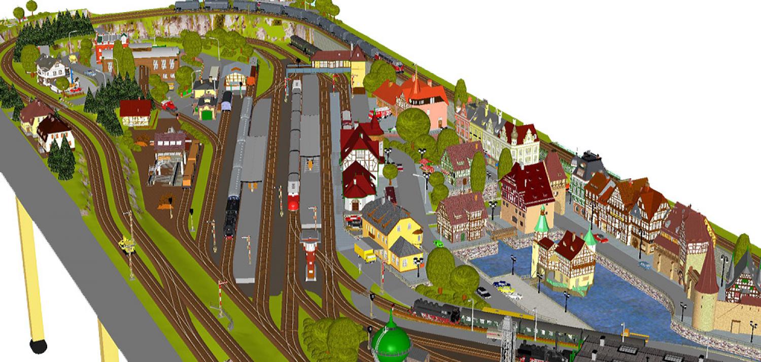 GP5-0040 C-Gleisplan Wasserburg 440 x 160