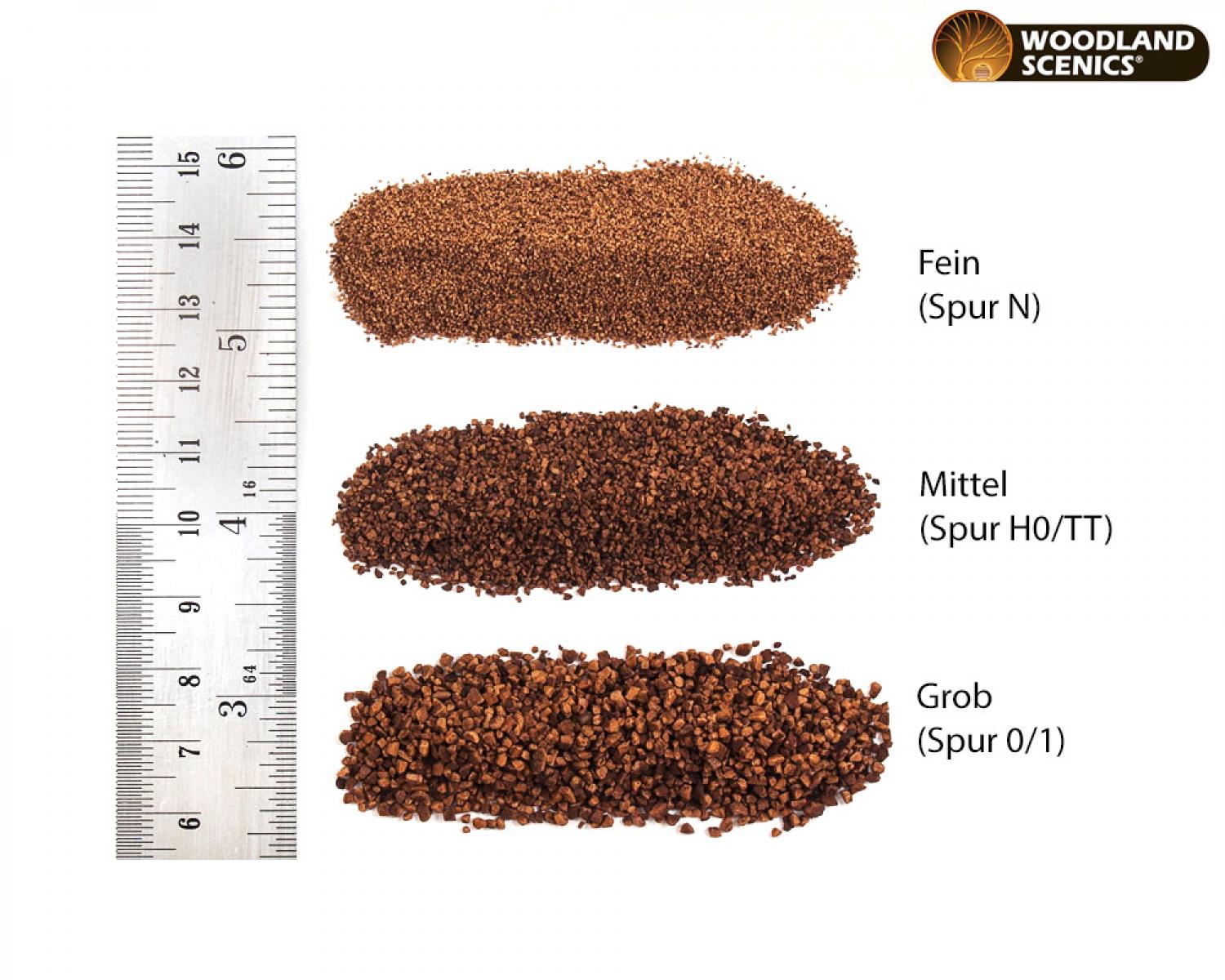 Woodland WB72 Brown Fine Ballast (Bag)