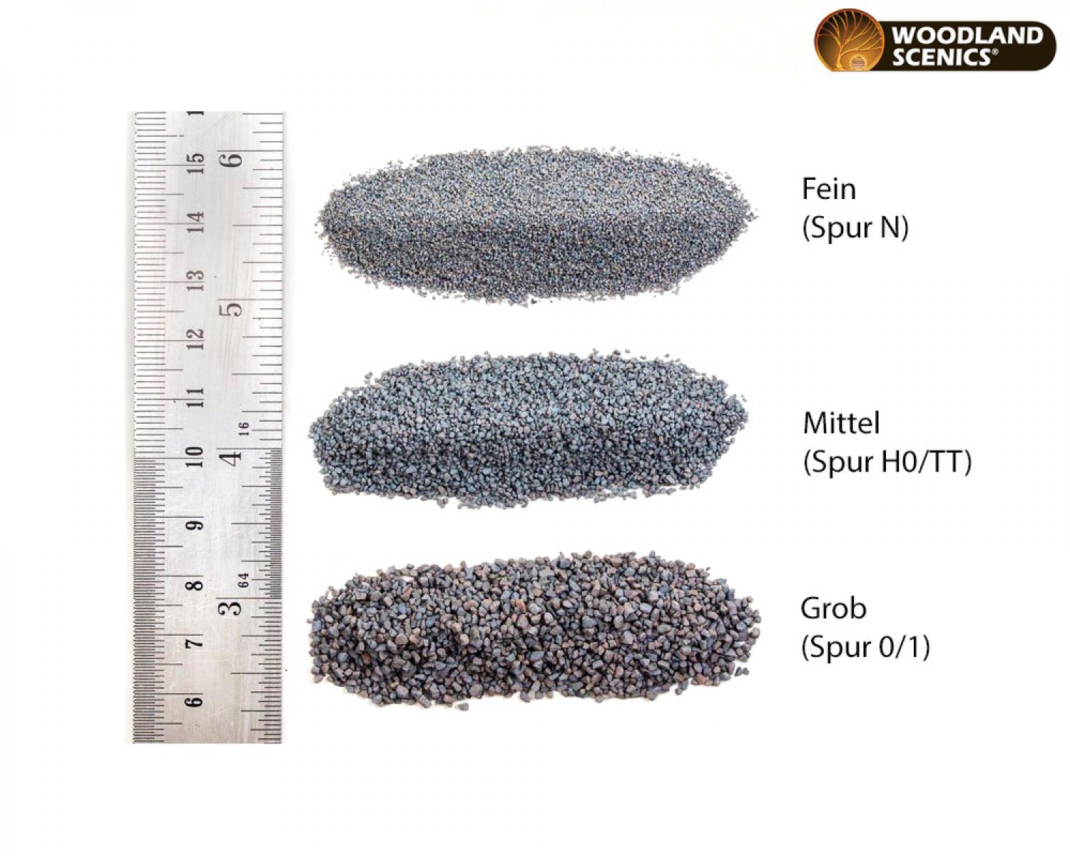 Woodland WB82 Grey Medium Ballast (Bag)