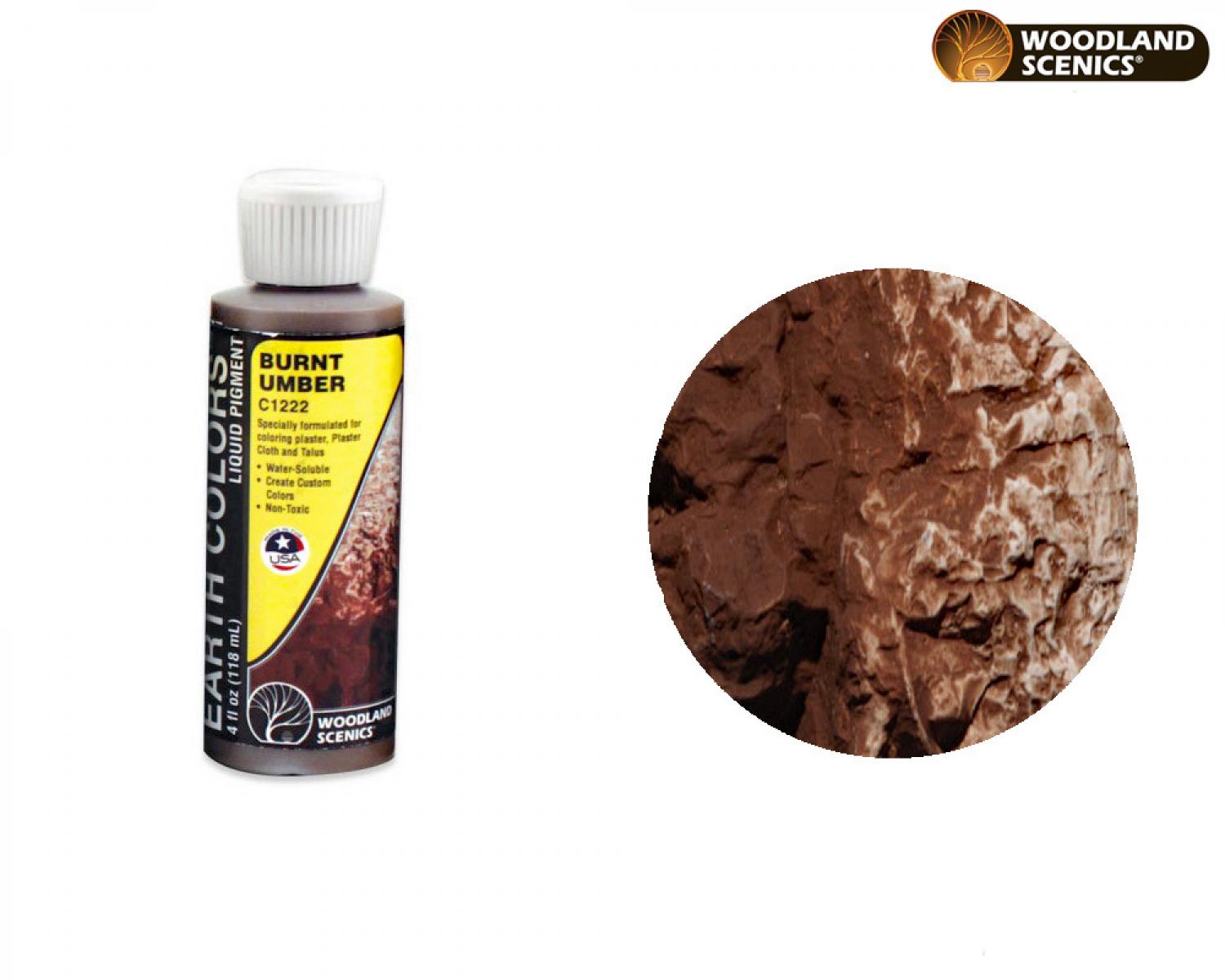 Woodland WC1222 Burnt Umber Earth Colours™ Liquid Pigment 4