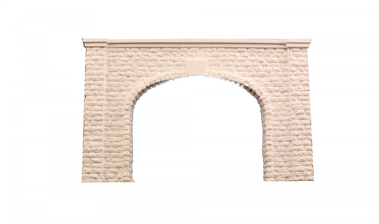 Woodland WC1257 HO Cut Stone Double Tunnel Portal