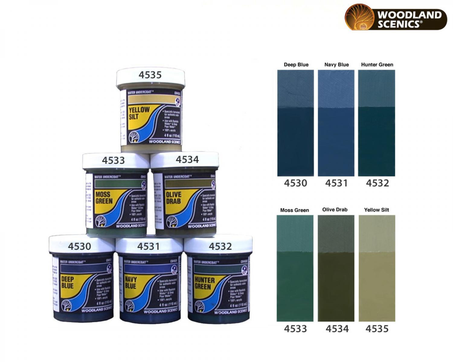 Woodland WCW4530 Wassergrundfarbe tiefblau