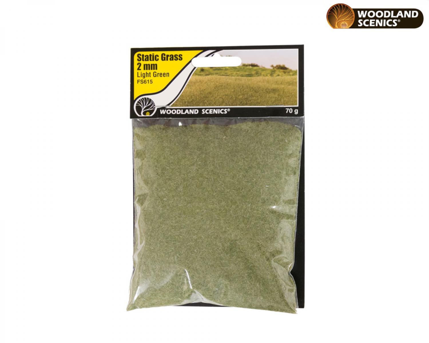 Woodland WFS615 2mm Static Grass Light Green