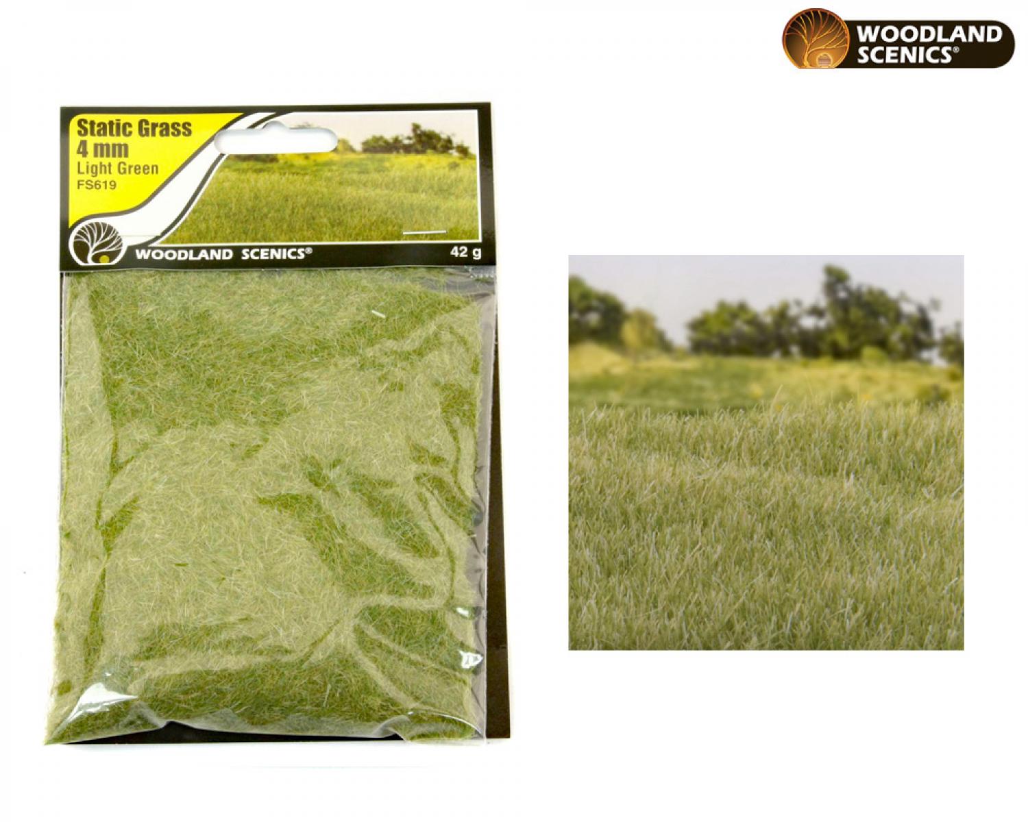 Woodland WFS619 4mm Static Grass Light Green