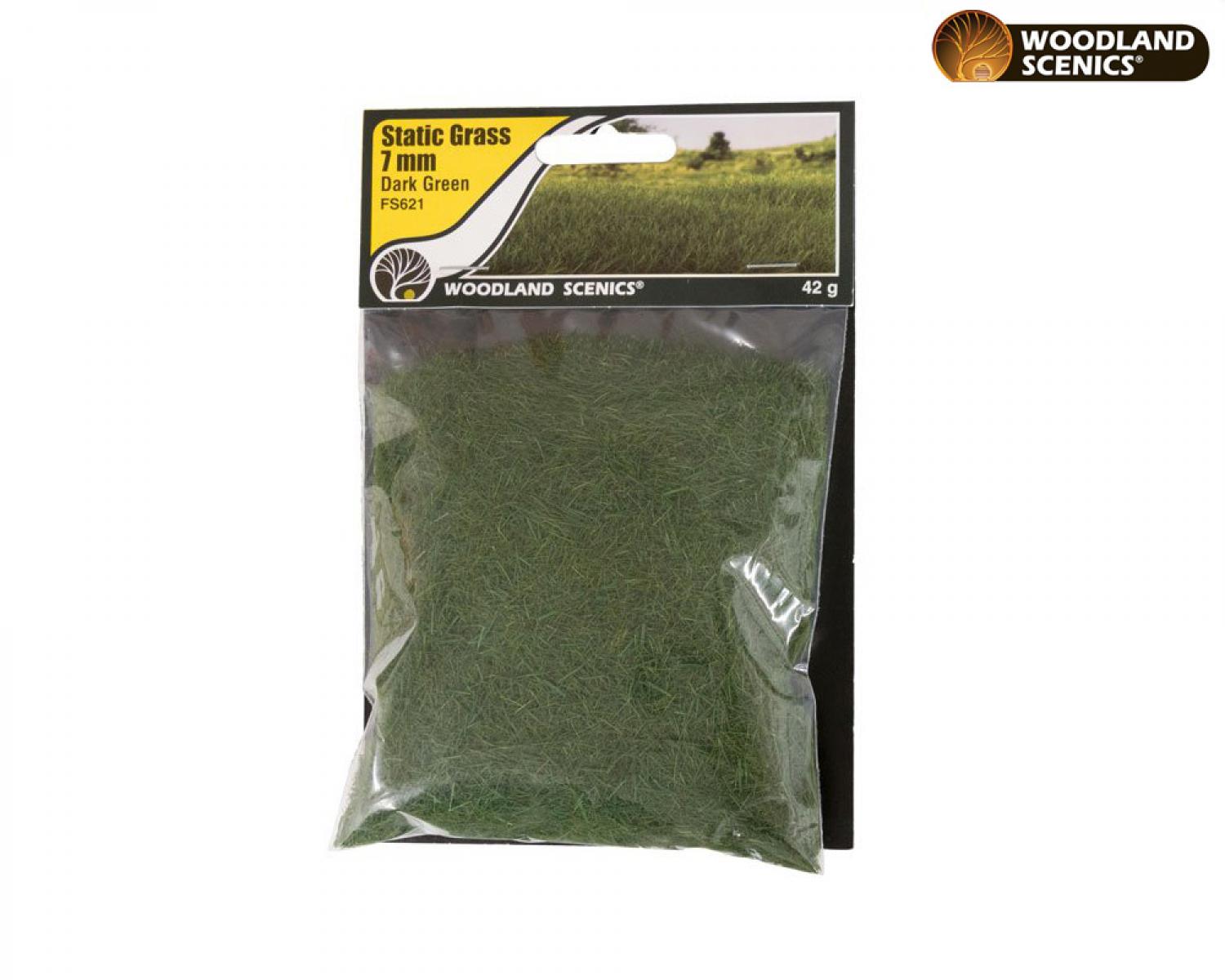 Woodland WFS621 7mm Static Grass Dark Green