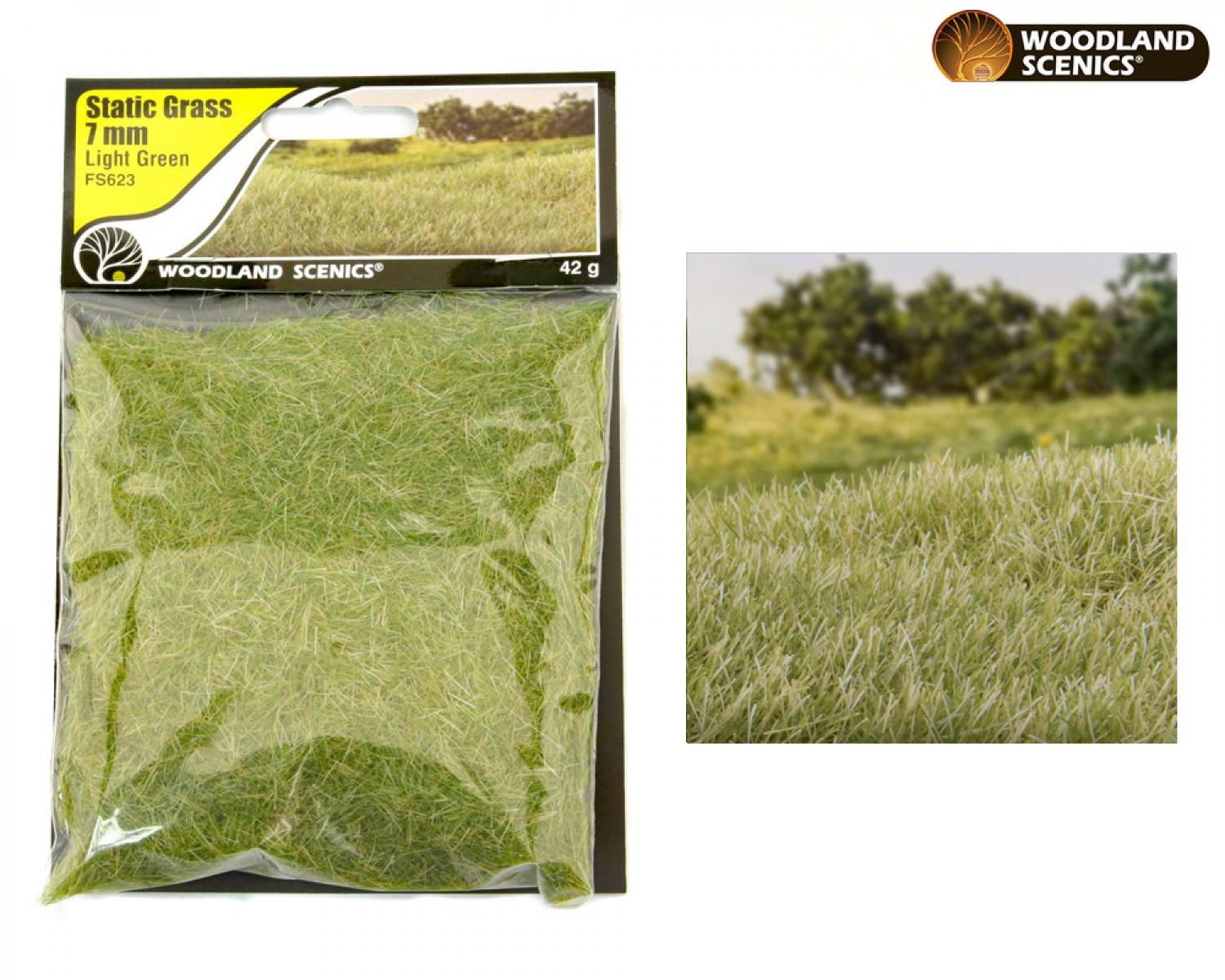 Woodland WFS623 7mm Static Grass Light Green