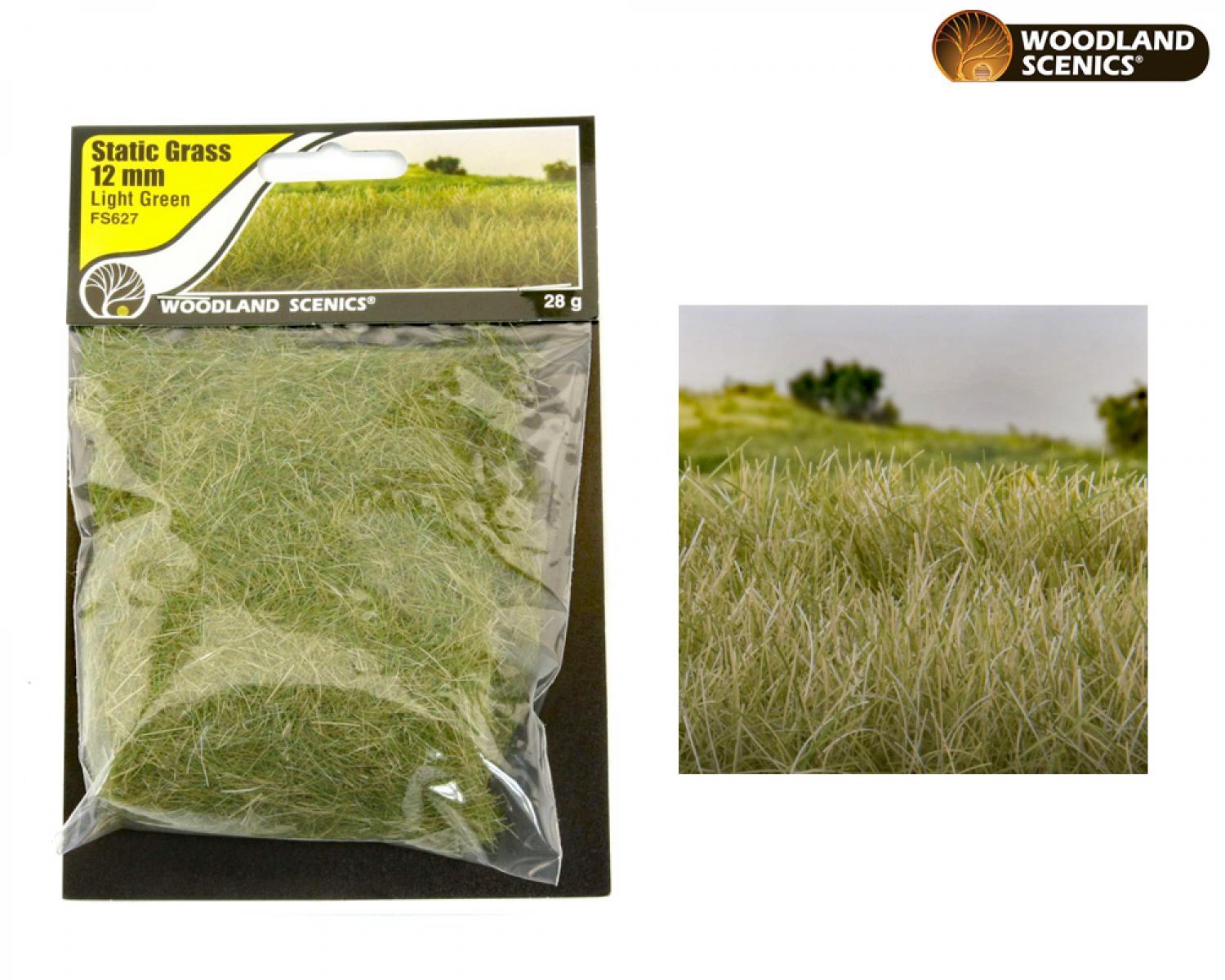 Woodland WFS627 12mm Static Grass Light Green