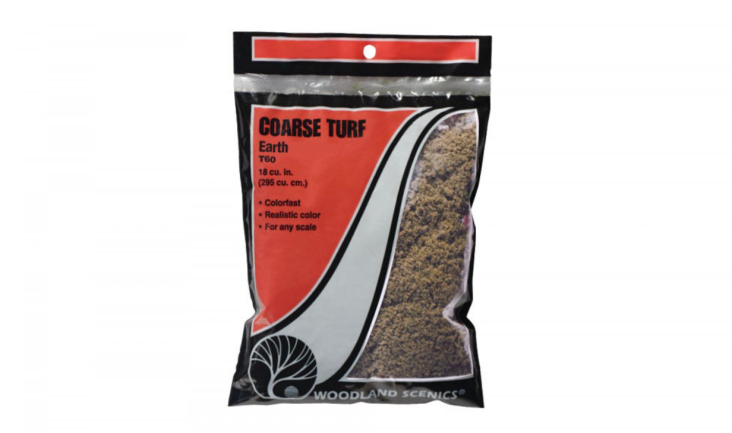 Woodland WT60 Earth Coarse Turf (Bag)