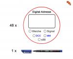 MMC 613048 Digital-Adressen-Aufkleber inkl. Stift