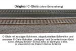 002. C-Gleis Schotterset "darkgrey" (8-tlg.)