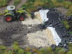 Juweela 28233 Silage braun mit Abdeckfolie/Reifen, 3x