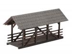 Noch 14372 H0 Überdachte Fußgänger-Brücke