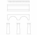 Auhagen 48574 H0/TT/N Brückenpfeiler